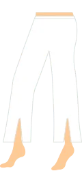 Bootcut pant with slit