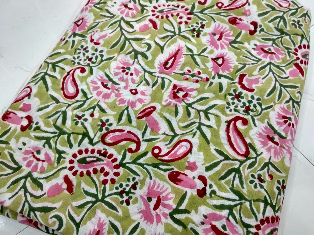 Jaipuri pear rapid floral print running material