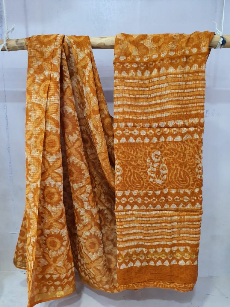 Summer wear Brown Traditional pure kota doria saree with blouse