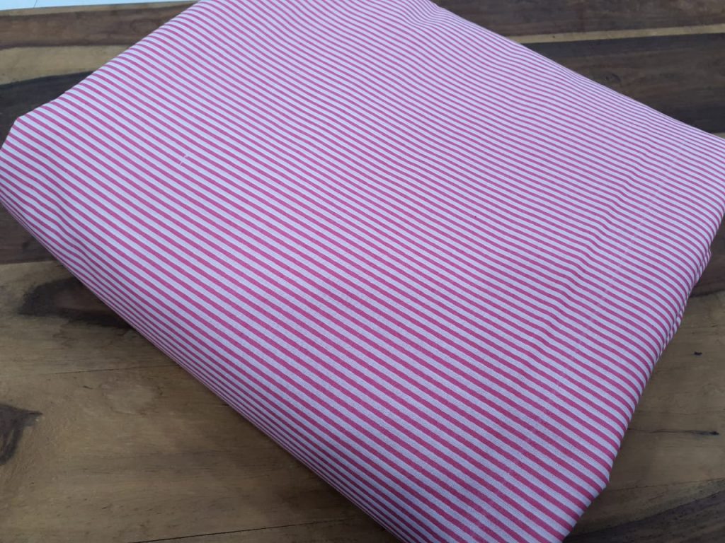 Traditional pink cotton running material set