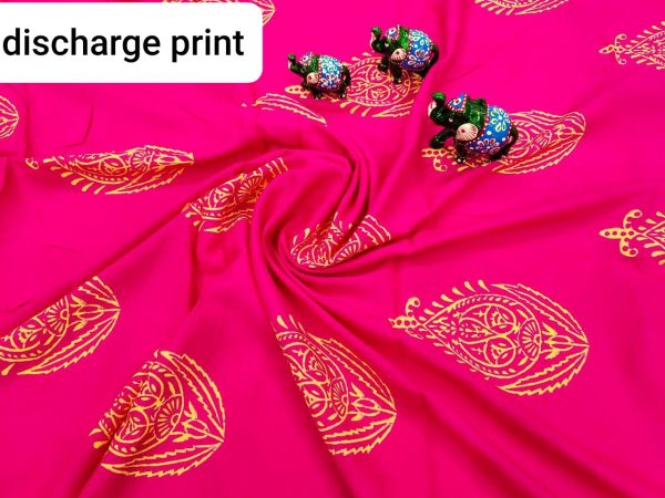 Exclusive Magenta rose rayon running fabric dress material set