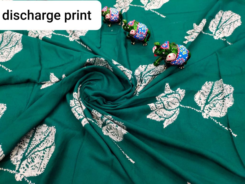 Exclusive Deep Jungle Green rayon running fabric dress material set