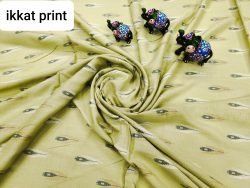 Lime running fabric dress material set