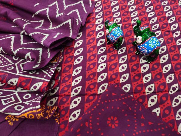 Byzantium cotton suit set With salwar kameez