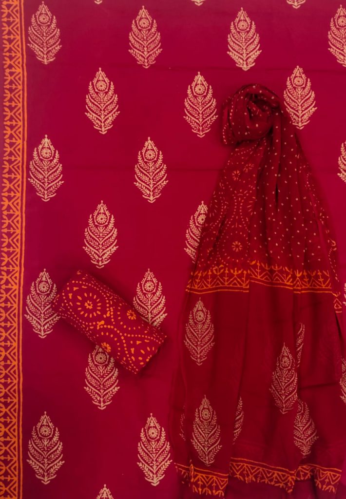 Crimson ethnic wear pure cotton salwar suits online