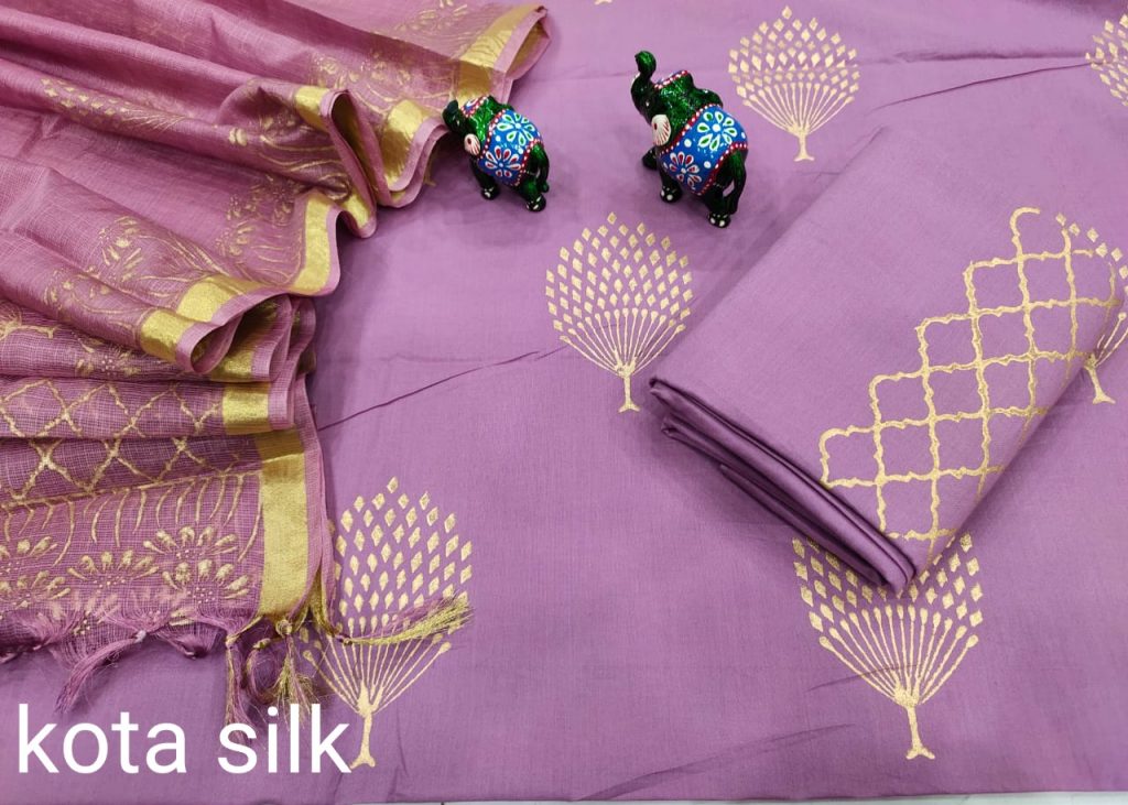 Lavender office wear salwar suit design