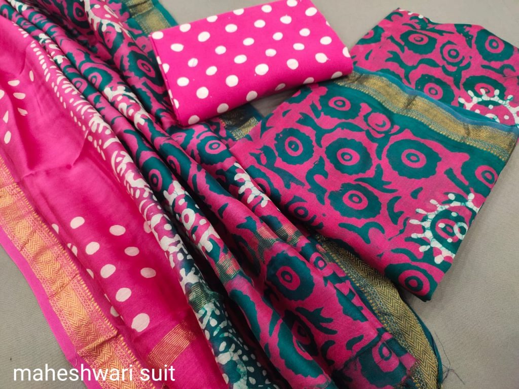magenta maheshwari silk suit ethnic ladies suits online