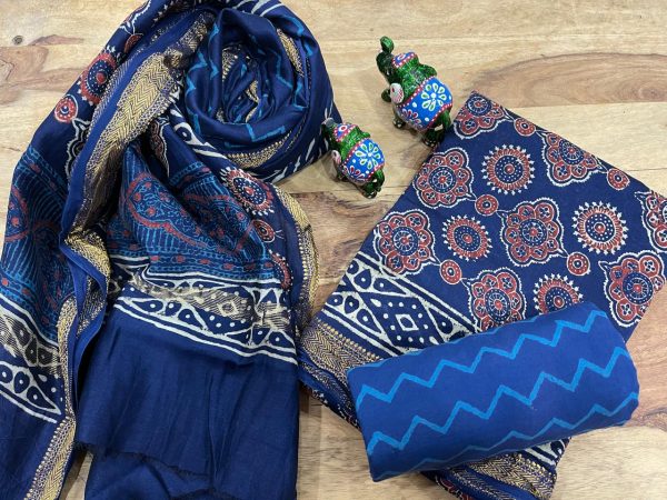 blue maheshwari silk suit ethnic ladies suits online