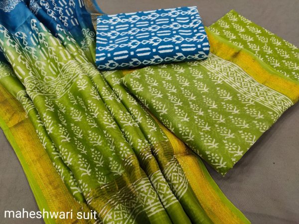 Spring bud maheshwari silk suit ethnic wear ladies suit
