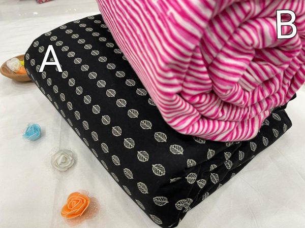 Magneta and pink Pure cotton running material set