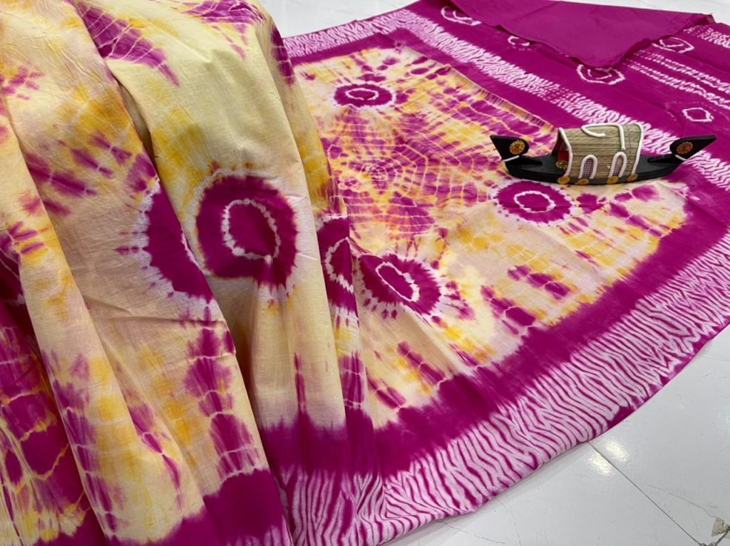 Magenta Rose daily wear cotton sarees with price