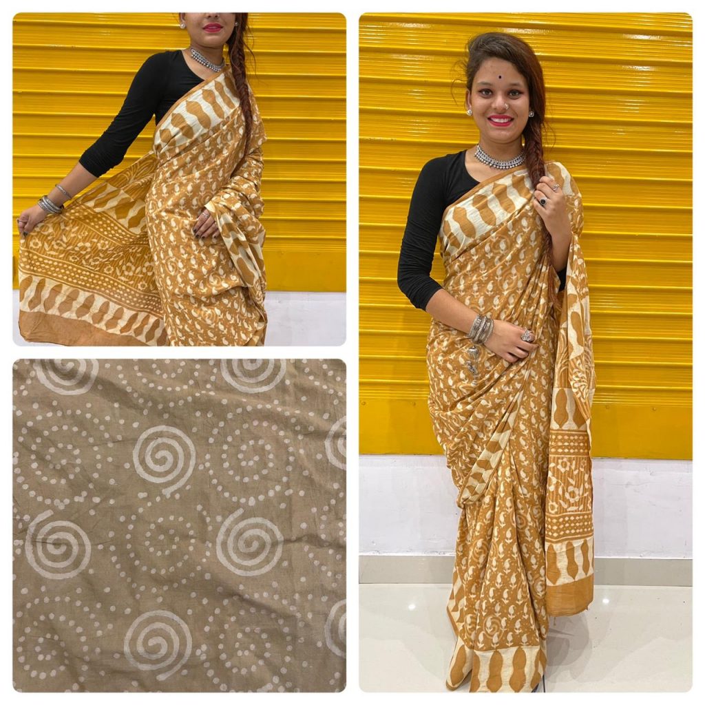 Bronze cotton sarees online india