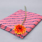 Pink and blue floral print Pure cotton running material set