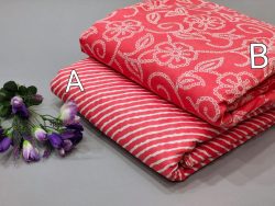 Coral pure cotton running material set