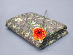 Puce Pharlap floral print running material set