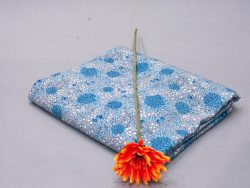 Azure And baby blue Jaipuri cotton running material set