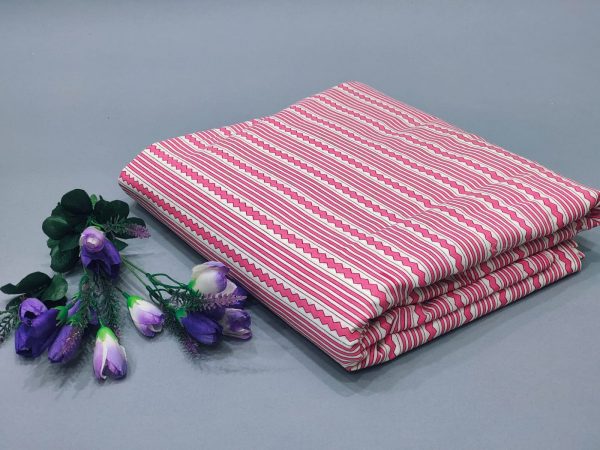 Blue and Pink Jaipuri cotton running material set