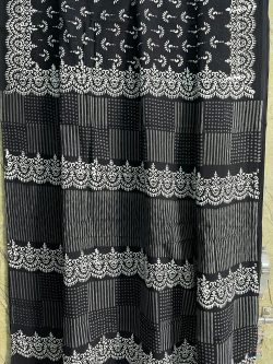 Black Cotton saree with blouse