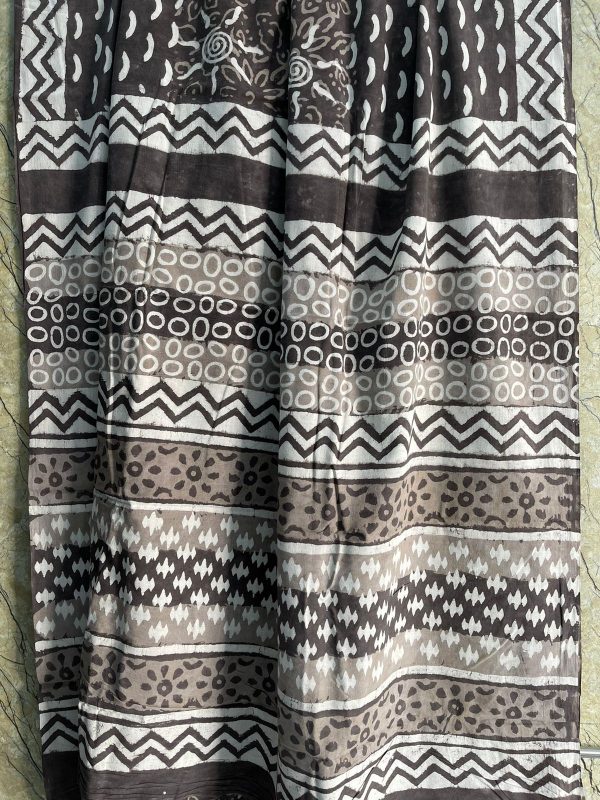 Regular wear dabu print cotton saree with blouse