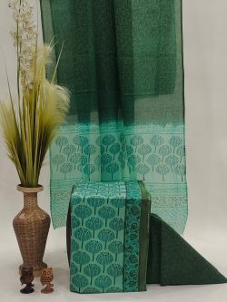 Green cotton dupatta suits online