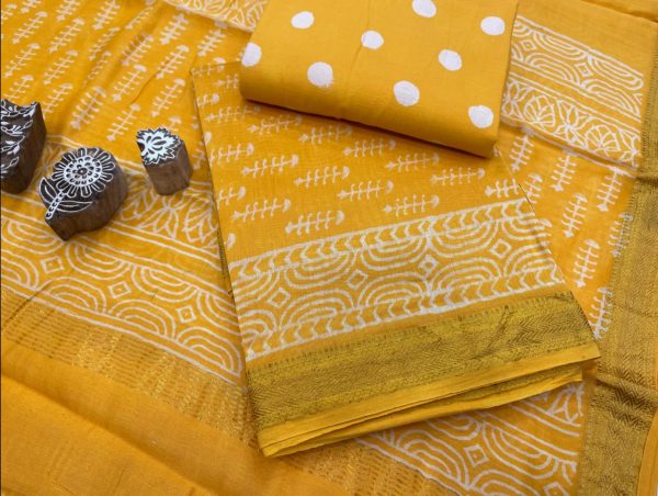 Amber floral print maheshwari silk suit set