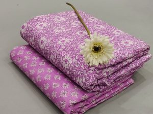 Orchid plum cotton running fabric
