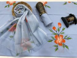 Baby blue hand painted suits price in wholesale price