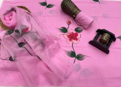 Pink hand painted suits price in wholesale price