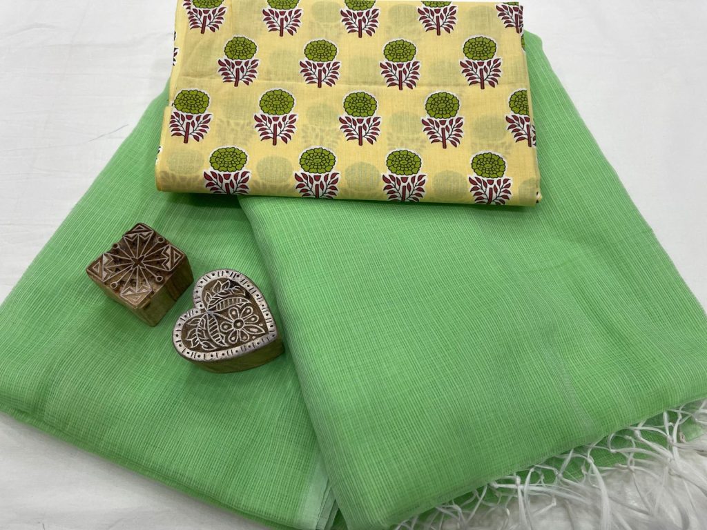 Erin green kota doria plain sarees latest
