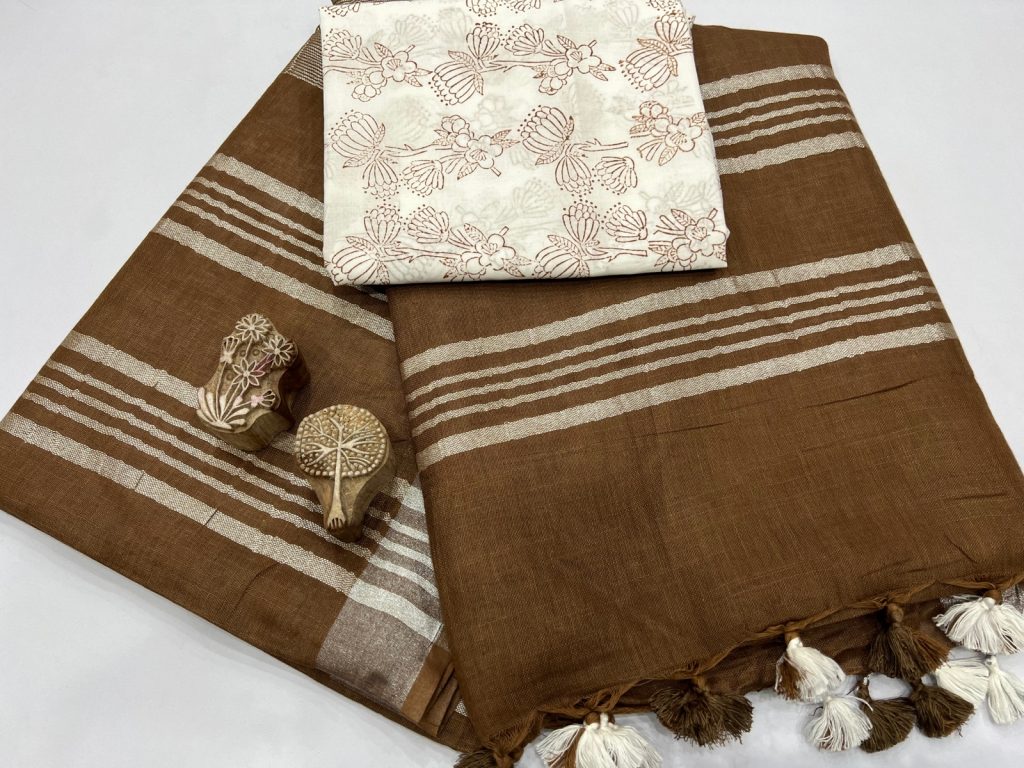 Brown latest sarees with price