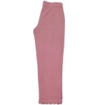 Pink Pure cotton straight fit scallop pant