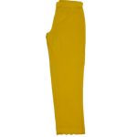 Yellow Pure cotton straight fit scallop pant