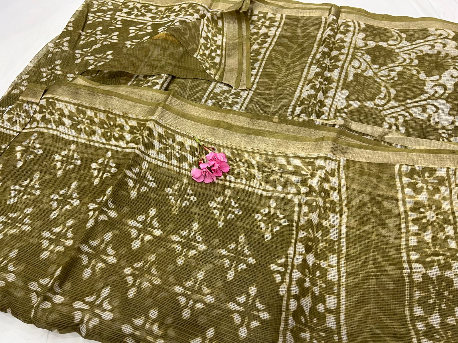 Buy Mul Mul Cotton Sarees With Printed Borderscotton Saree Online in India   Etsy