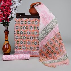 1683836278103 Bittersweet Hand Block Print Cotton Suits With Chanderi Cotton Dupatta