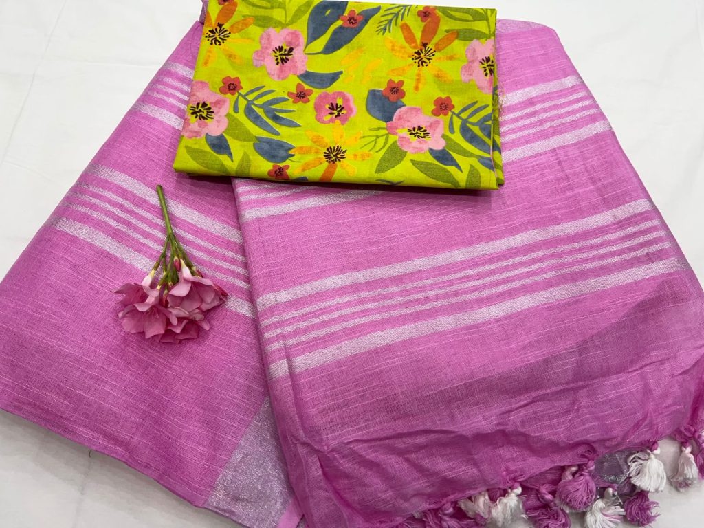 Tapestry buy linen sarees online