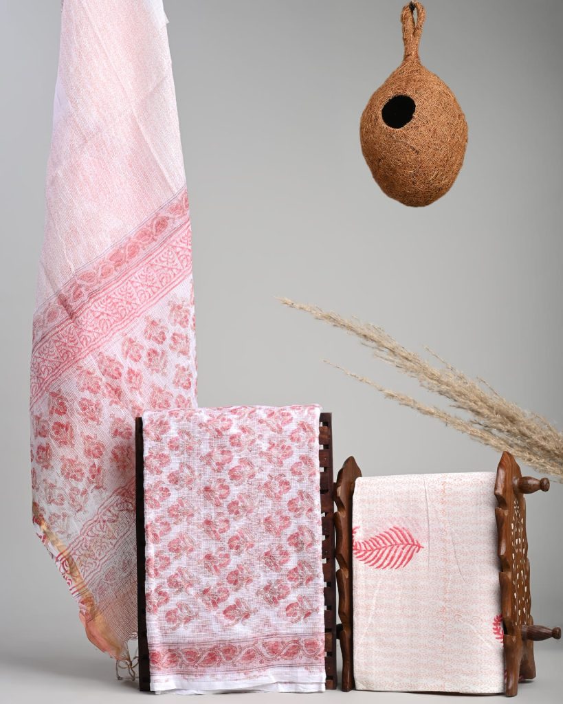 Cotton Candy kota dress materials wholesale with kota doria dupatta