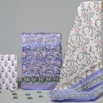 Violet latest chanderi dress material designs