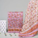 Orchid chanderi dress material sets