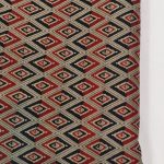 Bold Red and Black Geometric Printed Cotton Material