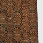 Exotic Tan Geometric Precision Cotton Fabric