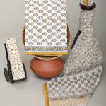 Mustard Yellow Cotton Salwar Kameez – Traditional Hand Block Artistry