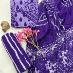 Amethyst Purple Cotton Suit with Chiffon Dupatta – Exclusive Summer Collection