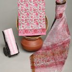 Elegant French Pink Cotton Suit | Summer Hand Block Print Collection
