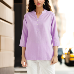 Lavender Linen Kurta – Effortless Style for Every Woman