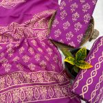 Majestic Magenta Handcrafted Cotton Salwar Suit – Artisanal Summer Wear