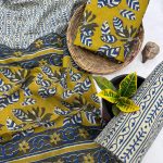 Bold Goldenrod Block Print Salwar Suit – Ethnic Summer Collection