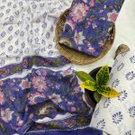 Regal Blue Floral Hand Block Cotton Salwar Suit – Summer Daily Wear