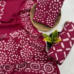 Bold Wine Red Hand Block Cotton Salwar Suit – Artisan Summer Style