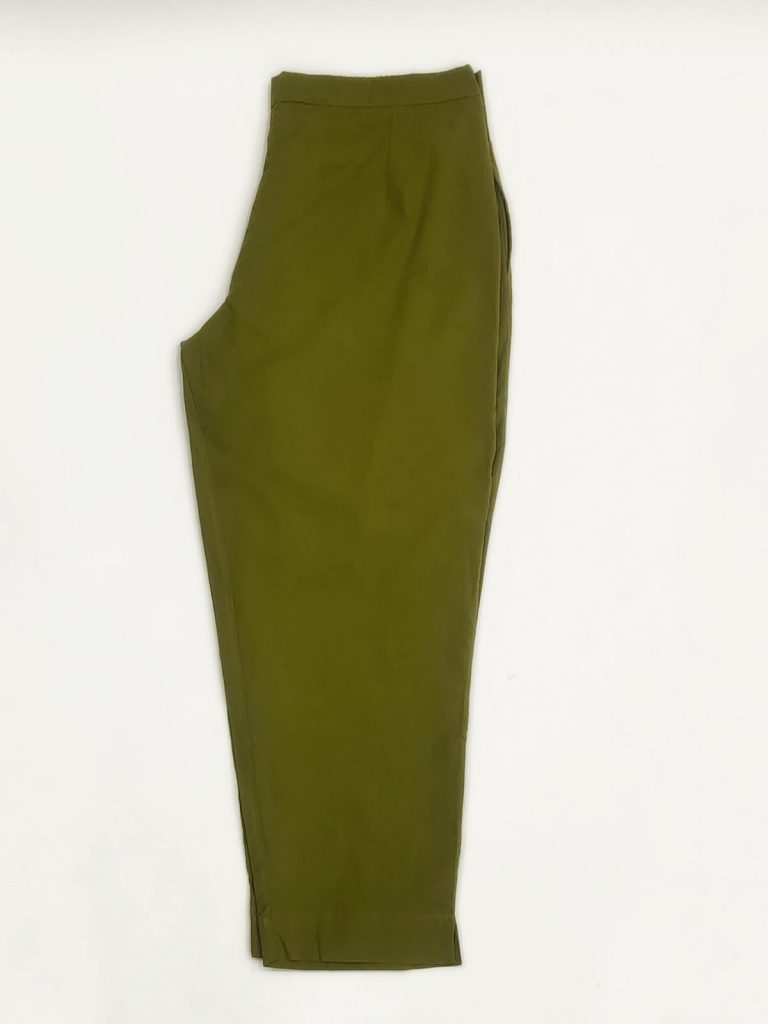 Mehandi green cotton pant