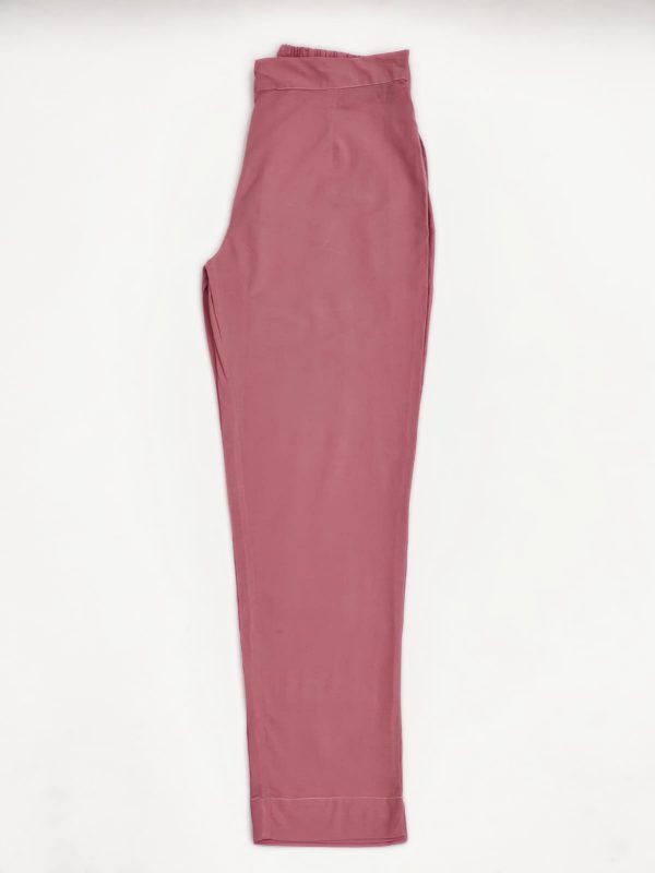 Pink cotton trouser